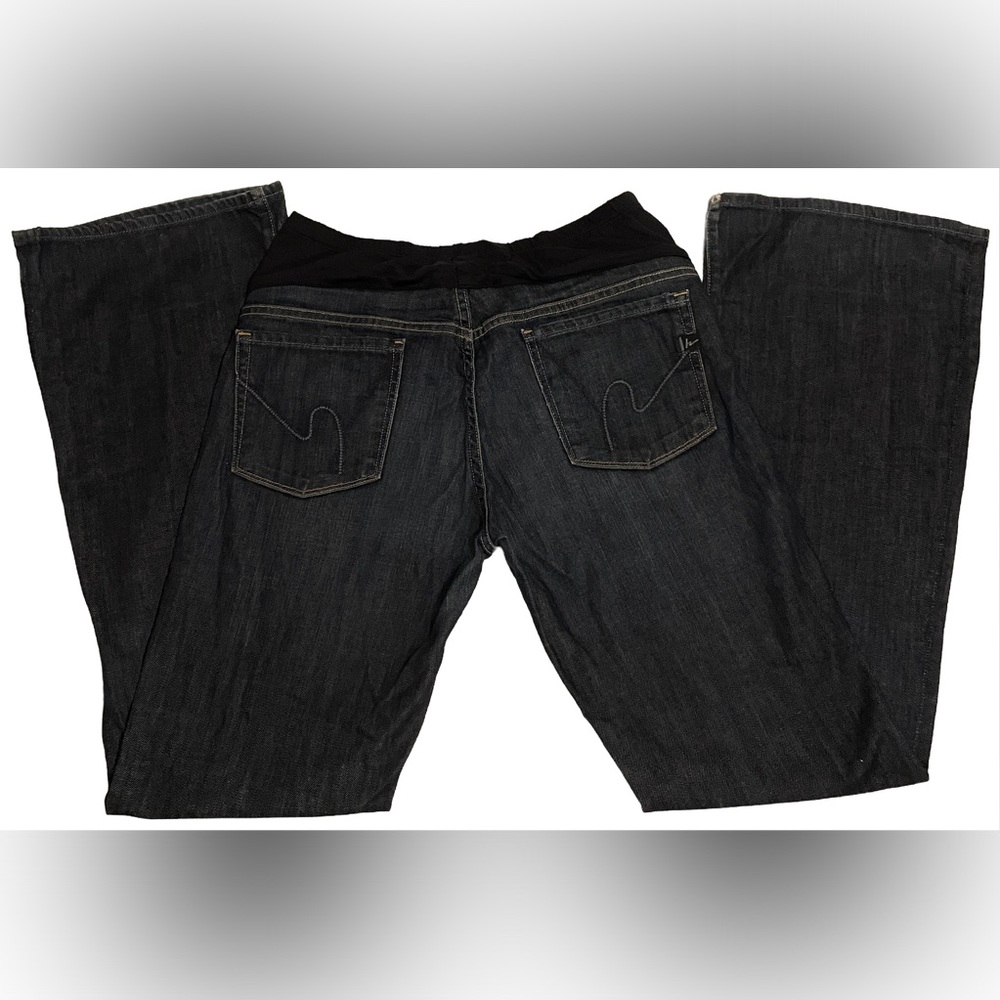 Citizens of humanity maternity boot cut jeans 32 belly panel. Length 34